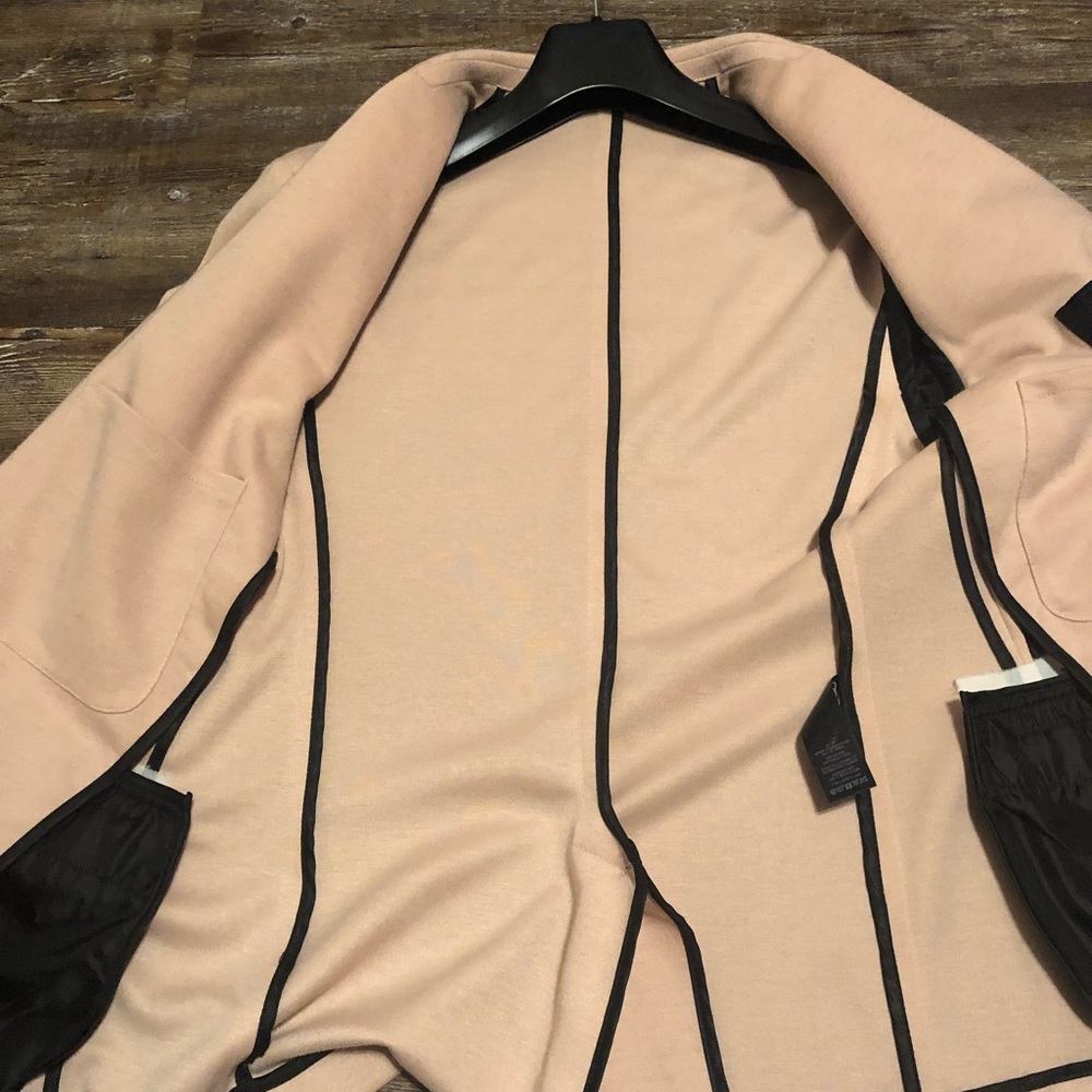 ASOS Skinny Pink Jersey Blazer - Picture 5 of 5